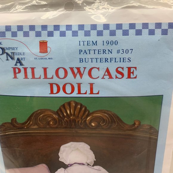Jack Dempsey Pillowcase Doll Butterflies kit - Picture 4 of 5